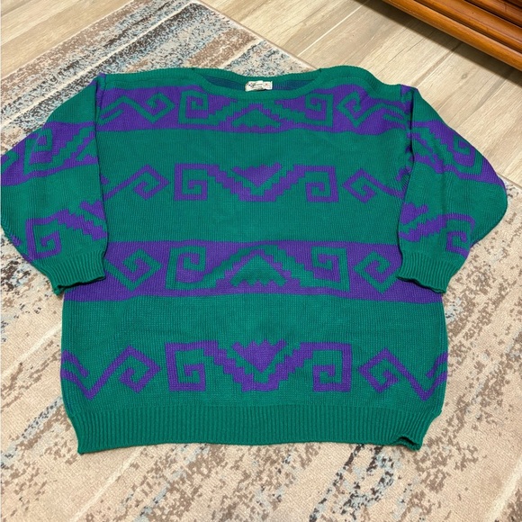 Vintage Unisex Patterned Sweater Size Large 🌞 - Picture 1 of 3